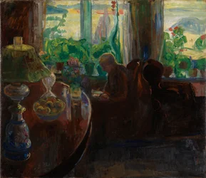 Interior with the Painter Oluf Wold-Torne